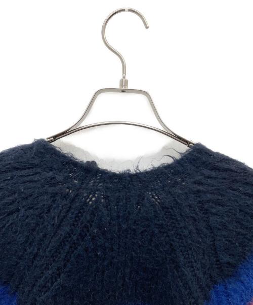KENZO（ケンゾー）KENZO (ケンゾー) 厚手ニット ネイビー×オレンジ サイズ:XSの古着・服飾アイテム