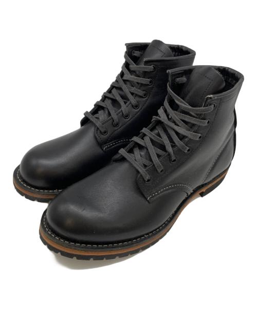 RED WING（レッドウィング）RED WING (レッドウィング) ヌバックエンジニアブーツ ブラック サイズ:7Dの古着・服飾アイテム