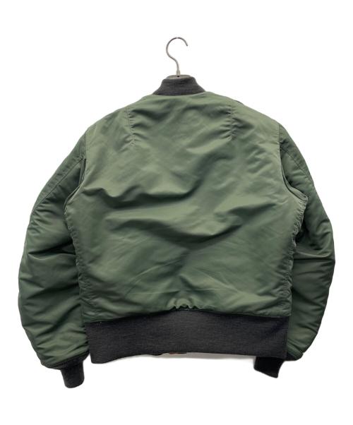 U.S.AIR FORCE（ユーエスエアフォース）U.S.AIR FORCE (ユーエスエアフォース) PEANUTS (ピーナッツ) MA-1ジャケット グリーン サイズ:Mの古着・服飾アイテム