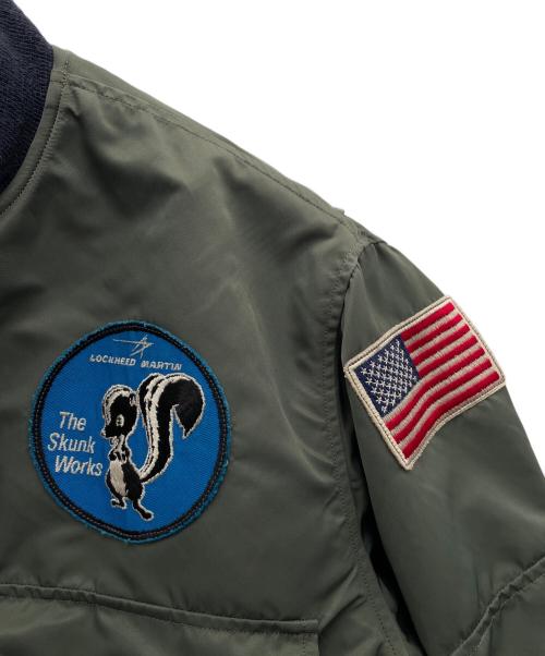 THE SKUNK WORKS（ザスカンクワークス）THE SKUNK WORKS (ザスカンクワークス) BUZZ RICKSON'S (バズリクソンズ) MA-1ジャケット カーキ サイズ:Lの古着・服飾アイテム