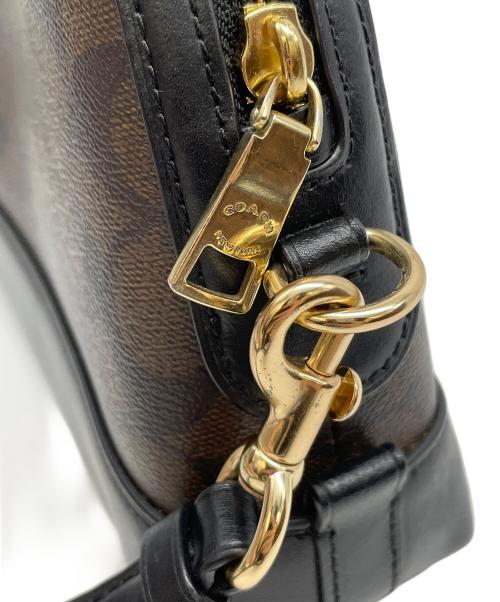 COACH（コーチ）COACH (コーチ) ショルダーバッグ シグネチャー ブラウン×ブラックの古着・服飾アイテム