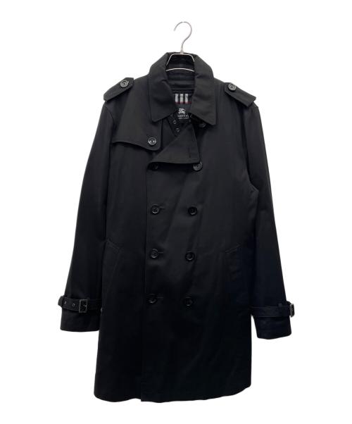 BURBERRY BLACK LABEL（バーバリーブラックレーベル）BURBERRY BLACK LABEL (バーバリーブラックレーベル) ライナー付トレンチコート ブラック サイズ:XLの古着・服飾アイテム
