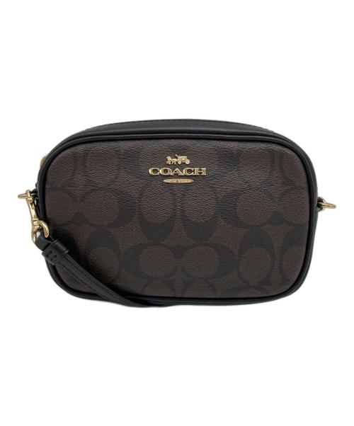 COACH（コーチ）COACH (コーチ) ショルダーポーチ ブラウン×ブラックの古着・服飾アイテム
