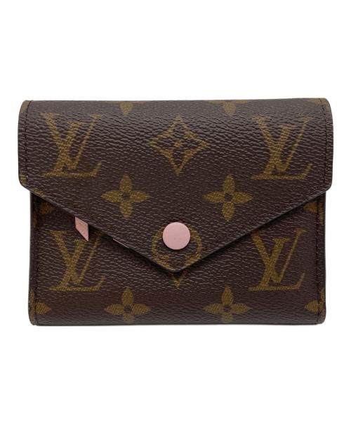 LOUIS VUITTON（ルイ ヴィトン）LOUIS VUITTON (ルイ ヴィトン) ポルトフォイユ ヴィクトリーヌ ブラウン×ピンクの古着・服飾アイテム