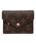 LOUIS VUITTON（ルイ ヴィトン）の古着「ポルトフォイユ ヴィクトリーヌ」｜ブラウン×ピンク