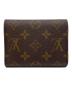 LOUIS VUITTON (ルイ ヴィトン) ポルトフォイユ ヴィクトリーヌ ブラウン×ピンク：50000円