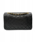 CHANEL (シャネル) ダブルフラップマトラッセ ブラック サイズ:25 ラムスキン：378000円