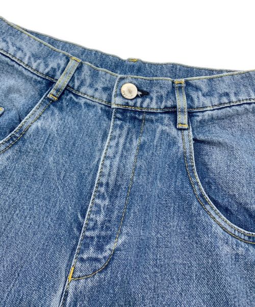 FRAY ID（フレイ アイディー）FRAY ID (フレイ アイディー) ハイブリーチデニムパンツ ライトインディゴ サイズ:1の古着・服飾アイテム