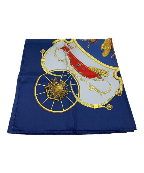 HERMES（エルメス）HERMES (エルメス) カレ90 ブルーの古着・服飾アイテム