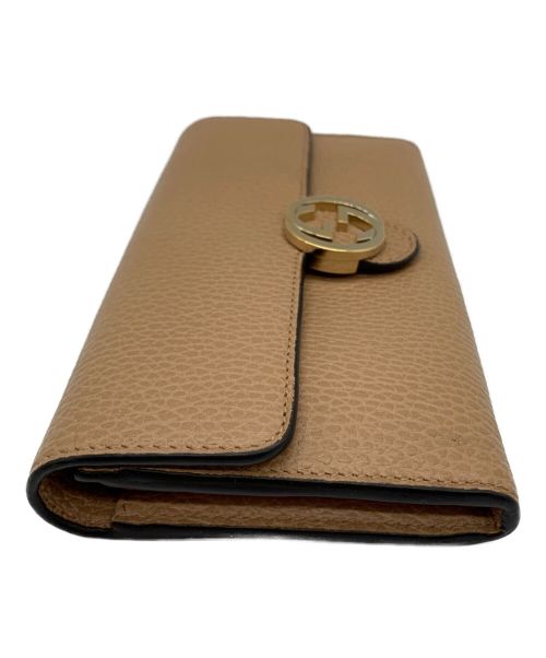 GUCCI（グッチ）GUCCI (グッチ) 長財布 ベージュの古着・服飾アイテム