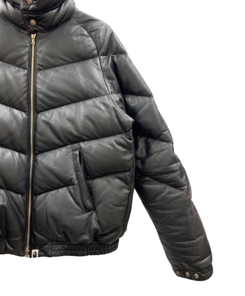 A BATHING APE（ア ベイシング エイプ）A BATHING APE (ア ベイシング エイプ) A BATHING APE　ダウンジャケット ブラック サイズ:Lの古着・服飾アイテム