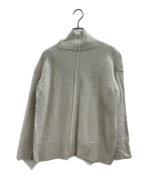 qualite（カリテ）qualite (カリテ) qualite　ファインウールオフタートルプルオーバーニット グレー サイズ:FREEの古着・服飾アイテム