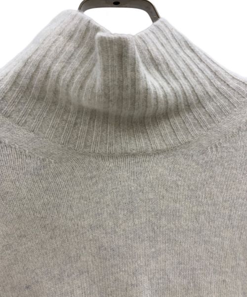 qualite（カリテ）qualite (カリテ) qualite　ファインウールオフタートルプルオーバーニット グレー サイズ:FREEの古着・服飾アイテム