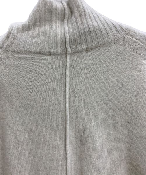 qualite（カリテ）qualite (カリテ) qualite　ファインウールオフタートルプルオーバーニット グレー サイズ:FREEの古着・服飾アイテム