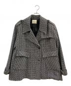 AMAILアマイル）の古着「AMAIL　ダブルジャケット」｜ホワイト×ブラック