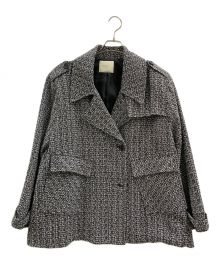 AMAIL（アマイル）の古着「AMAIL　ダブルジャケット」｜ホワイト×ブラック