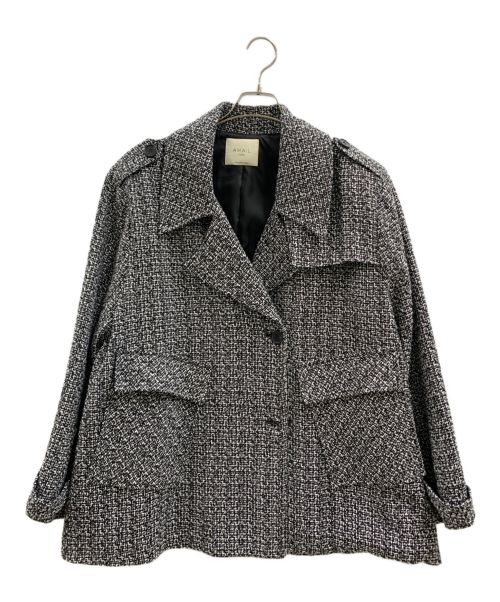 AMAIL（アマイル）AMAIL (アマイル) AMAIL　ダブルジャケット ホワイト×ブラック サイズ:FREE 未使用品の古着・服飾アイテム