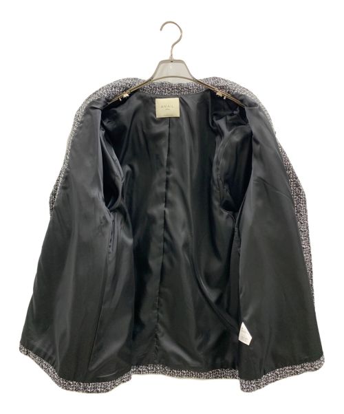 AMAIL（アマイル）AMAIL (アマイル) AMAIL　ダブルジャケット ホワイト×ブラック サイズ:FREE 未使用品の古着・服飾アイテム