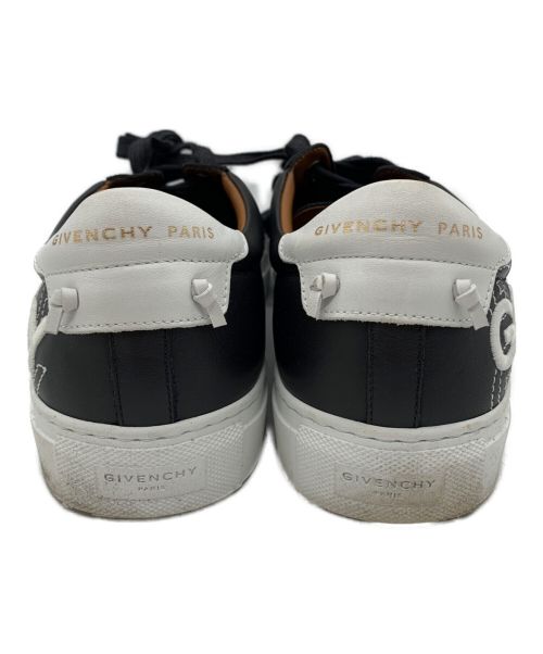 GIVENCHY（ジバンシィ）GIVENCHY (ジバンシィ) レザースニーカー ブラック×ホワイト サイズ:26の古着・服飾アイテム