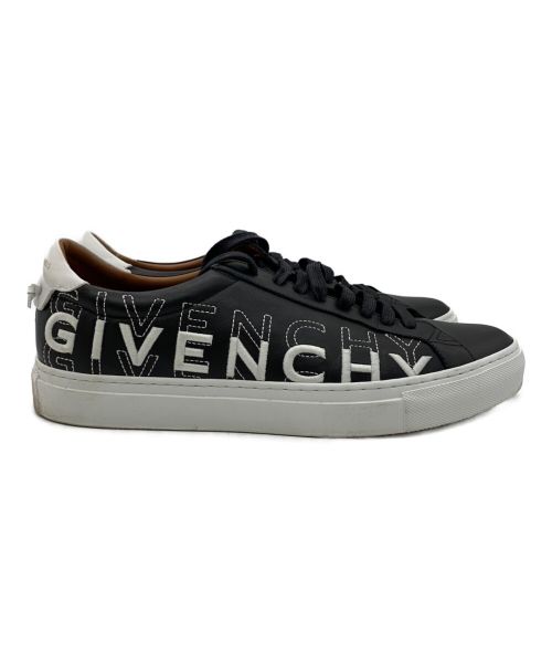 GIVENCHY（ジバンシィ）GIVENCHY (ジバンシィ) レザースニーカー ブラック×ホワイト サイズ:26の古着・服飾アイテム