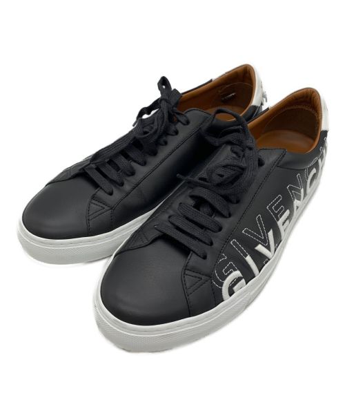 GIVENCHY（ジバンシィ）GIVENCHY (ジバンシィ) レザースニーカー ブラック×ホワイト サイズ:26の古着・服飾アイテム