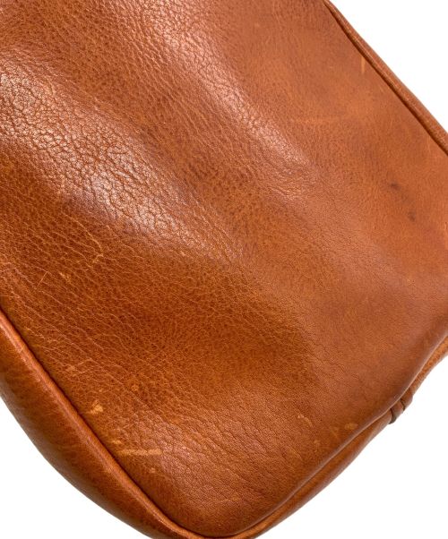 genten（ゲンテン）genten (ゲンテン) レザーショルダーバッグ ブラウンの古着・服飾アイテム