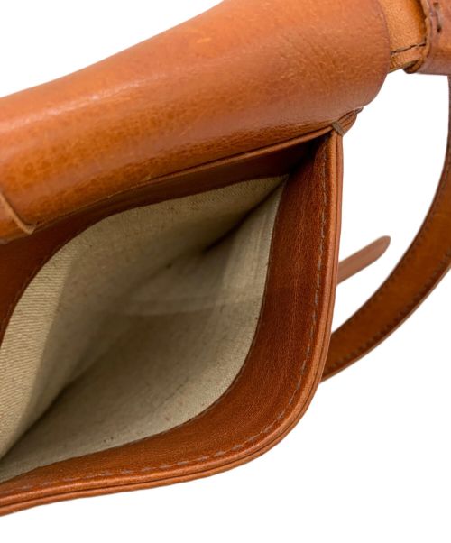 genten（ゲンテン）genten (ゲンテン) レザーショルダーバッグ ブラウンの古着・服飾アイテム