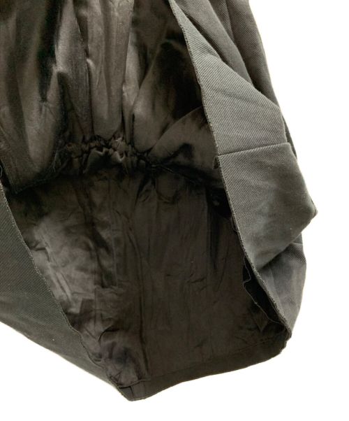 DRAWER（ドゥロワー）Drawer (ドゥロワー) コットンツイルギャザースカート ブラック サイズ:Sの古着・服飾アイテム