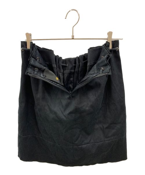 DRAWER（ドゥロワー）Drawer (ドゥロワー) コットンツイルギャザースカート ブラック サイズ:Sの古着・服飾アイテム