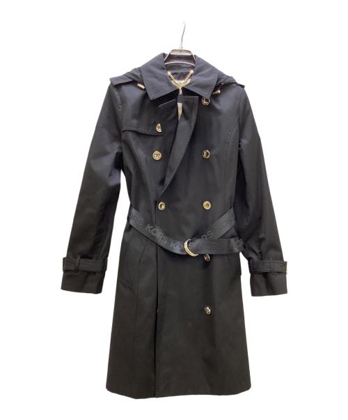 MICHAEL KORS（マイケル・コース）MICHAEL KORS (マイケル・コース) ロゴベルトトレンチコート ブラック サイズ:ｓの古着・服飾アイテム