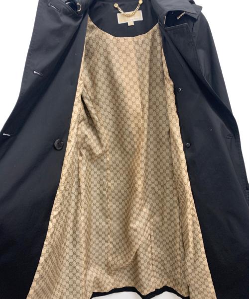 MICHAEL KORS（マイケル・コース）MICHAEL KORS (マイケル・コース) ロゴベルトトレンチコート ブラック サイズ:ｓの古着・服飾アイテム