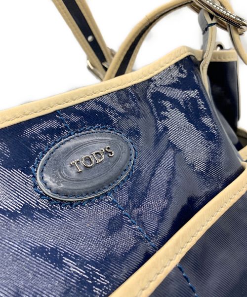 TOD'S（トッズ）TOD'S (トッズ) トートバッグ ネイビーの古着・服飾アイテム