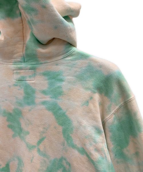 BROWN by 2-tacs（ブラウンバイツータックス）BROWN by 2-tacs (ブラウンバイツータックス) プルオーバーパーカー グリーン×ベージュ サイズ:Lの古着・服飾アイテム