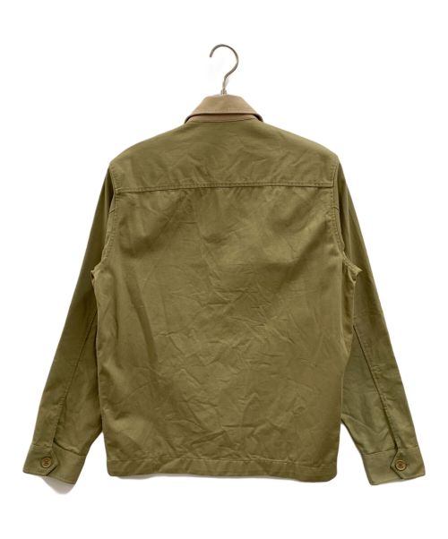 LACOSTE LIVE（ラコステライブ）LACOSTE LIVE (ラコステライブ) バイカラーコットンツイルシャツ ブラウン×カーキ サイズ:XSの古着・服飾アイテム