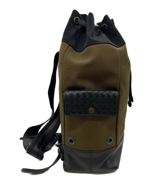 BOTTEGA VENETA（ボッテガベネタ）BOTTEGA VENETA (ボッテガベネタ) BOTTEGA VENETA　リュック グリーン×ブラックの古着・服飾アイテム
