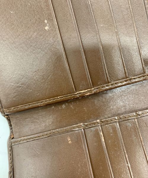 GUCCI（グッチ）GUCCI (グッチ) GUCCI　2つ折り財布 ブラウンの古着・服飾アイテム