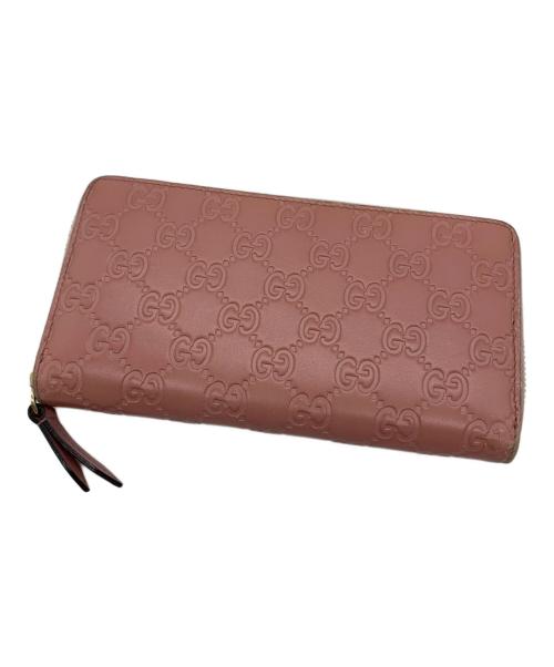 GUCCI（グッチ）GUCCI (グッチ) 長財布 ピンクの古着・服飾アイテム