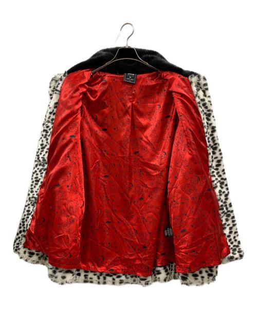 LAZY OAF（レイジー・オーフ）LAZY OAF (レイジー・オーフ) LAZY OAF　フェイクファーコート ホワイト×ブラック サイズ:Mの古着・服飾アイテム