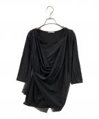 ISSEY MIYAKEイッセイミヤケ）の古着「ブラウス」｜ブラック
