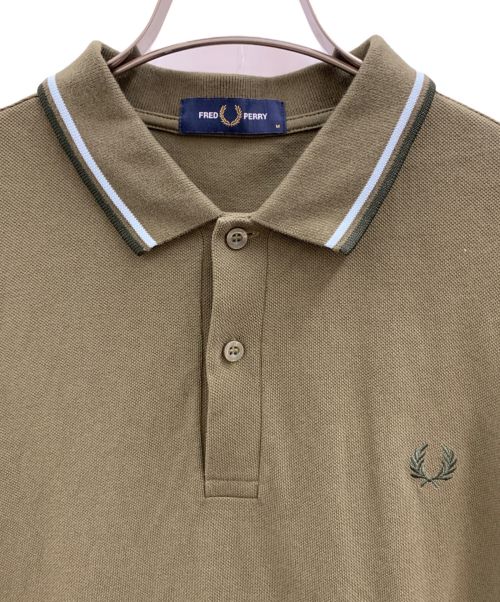 FRED PERRY（フレッドペリー）FRED PERRY (フレッドペリー) FRED PERRY　ポロシャツ カーキ サイズ:Mの古着・服飾アイテム