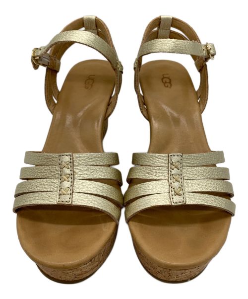 UGG（アグ）UGG (アグ) ウェッジソールサンダル ブラウン サイズ:22.5ｃｍの古着・服飾アイテム