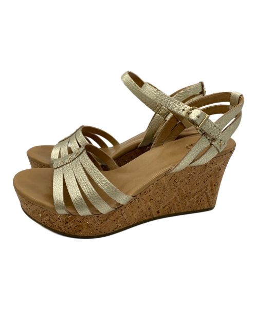 UGG（アグ）UGG (アグ) ウェッジソールサンダル ブラウン サイズ:22.5ｃｍの古着・服飾アイテム