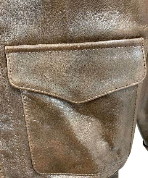 AVIREX（アヴィレックス）AVIREX (アヴィレックス) フライトジャケット ブラウン サイズ:Mの古着・服飾アイテム