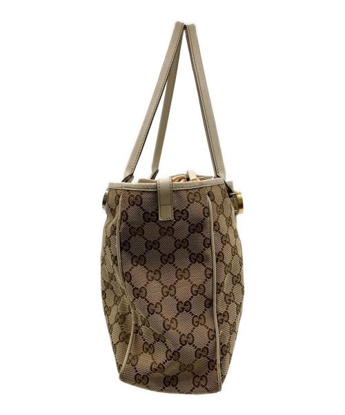 GUCCI（グッチ）GUCCI (グッチ) GGツインズトートバッグ ベージュの古着・服飾アイテム