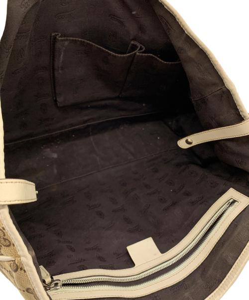 GUCCI（グッチ）GUCCI (グッチ) GGツインズトートバッグ ベージュの古着・服飾アイテム