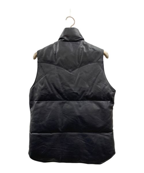 Irie Life（アイリーライフ）IRIE LIFE (アイリーライフ) IRIE LIFE ラムレザーダウンベスト ブラック サイズ:Lの古着・服飾アイテム