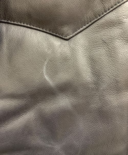 Irie Life（アイリーライフ）IRIE LIFE (アイリーライフ) IRIE LIFE ラムレザーダウンベスト ブラック サイズ:Lの古着・服飾アイテム