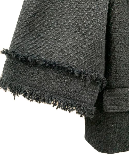 eimy istoire（エイミーイストワール）eimy istoire (エイミーイストワール) eimy istoire カラーツイードクロップドジャケット ブラック サイズ:Mの古着・服飾アイテム