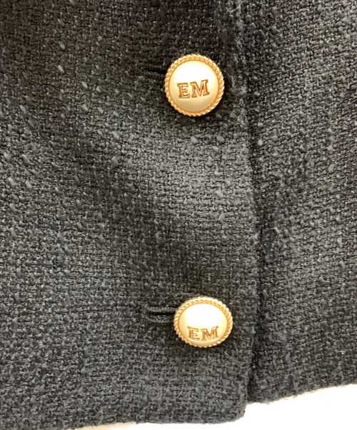 eimy istoire（エイミーイストワール）eimy istoire (エイミーイストワール) eimy istoire カラーツイードクロップドジャケット ブラック サイズ:Mの古着・服飾アイテム