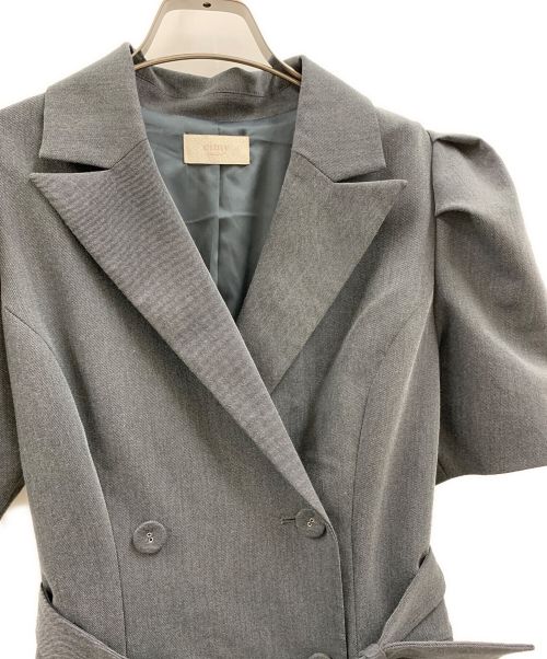 eimy istoire（エイミーイストワール）eimy istoire (エイミーイストワール) eimy istoire　ミニワンピース グレー サイズ:Sの古着・服飾アイテム